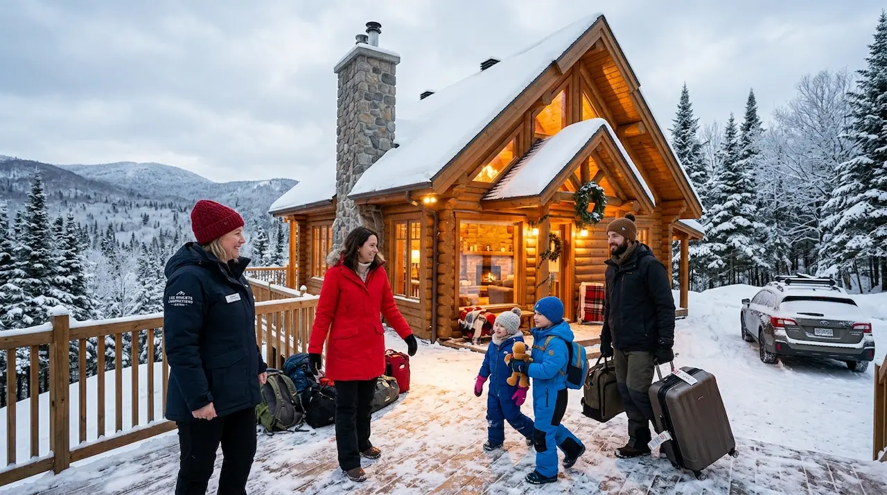 Propriétaire qui décide de confier son chalet à une compagnie de gestion Québec pour la gestion locative en toute tranquillité